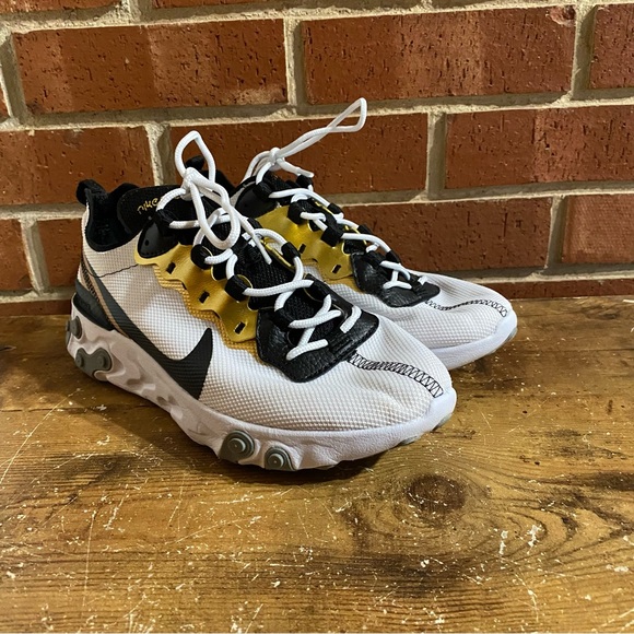 Nike React Element 55 Gold Ranger Womens size 7 - Picture 2 of 11